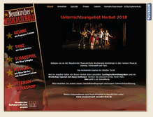 Tablet Screenshot of nk-musicalschule.de
